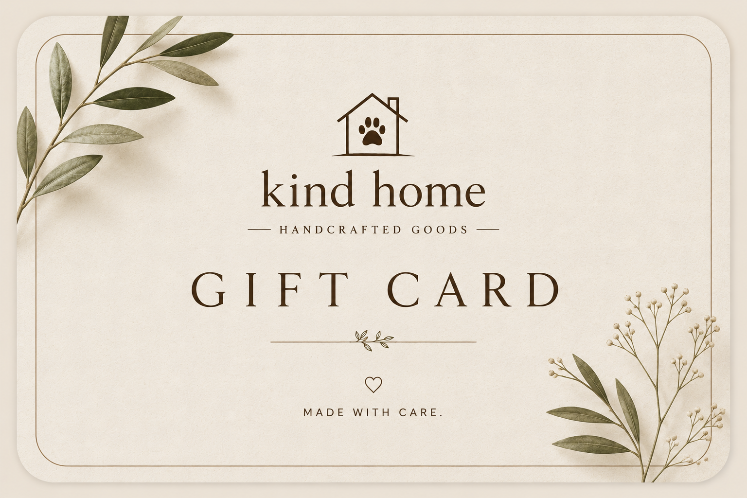 Kind Home Gift Card